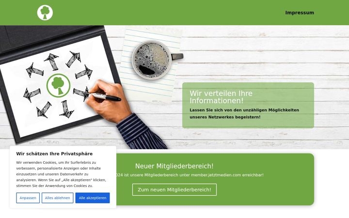 Screenshot of jetztmedien.com