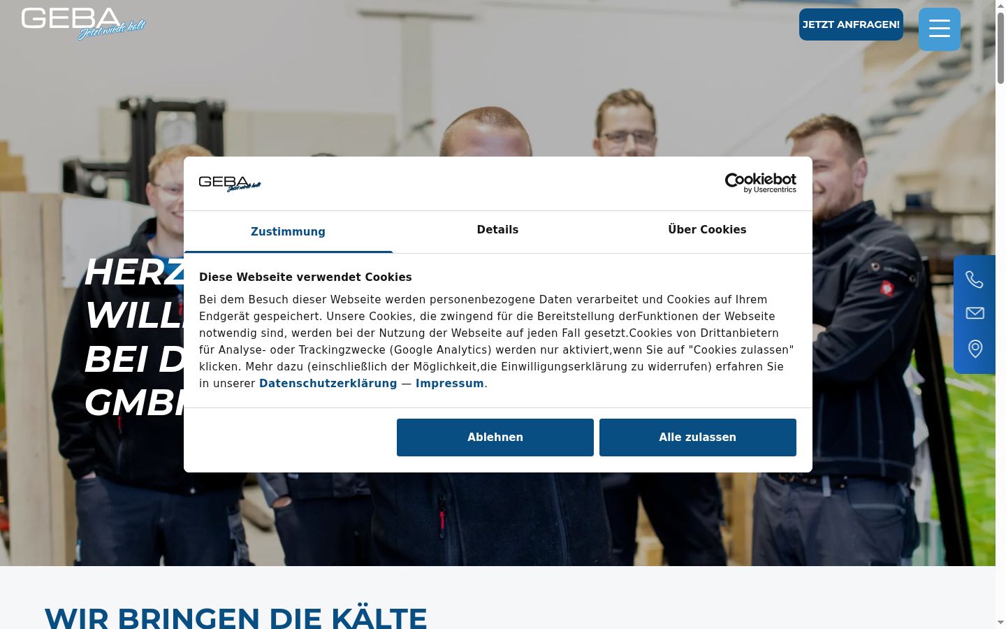 Zrzut ekranu banera zgody wyświetlanego przed jakąkolwiek interakcją