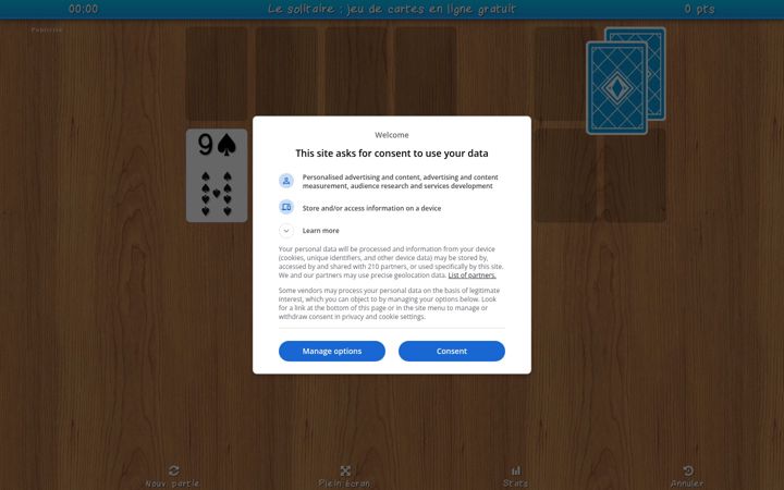 Screenshot of jeu-du-solitaire.com