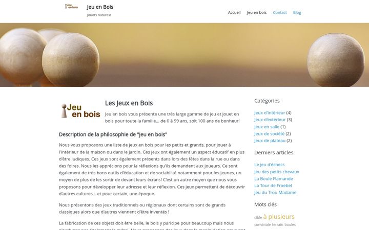 Screenshot of jeu-en-bois.fr