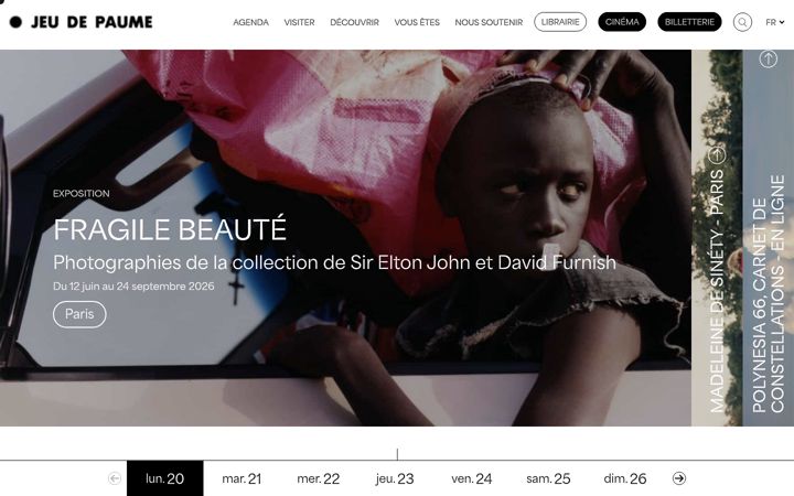 Screenshot of jeudepaume.org