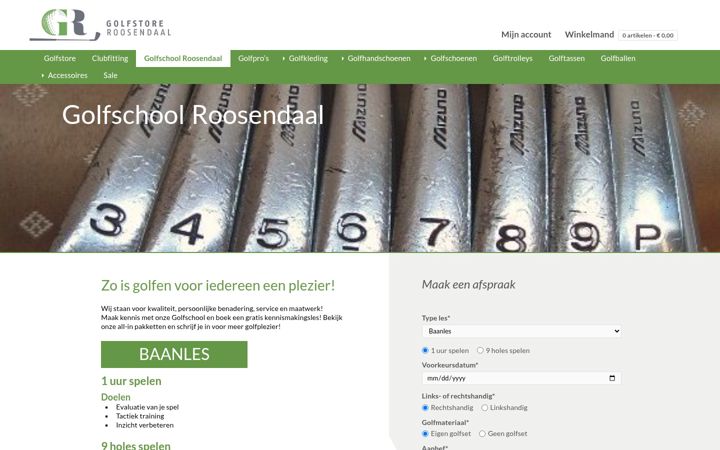 Screenshot of jeugdgolfroosendaal.nl