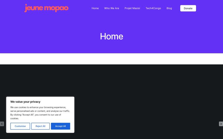 Screenshot of jeunemopao.com