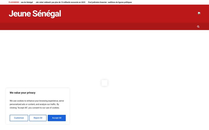 Screenshot of jeunesenegal.com