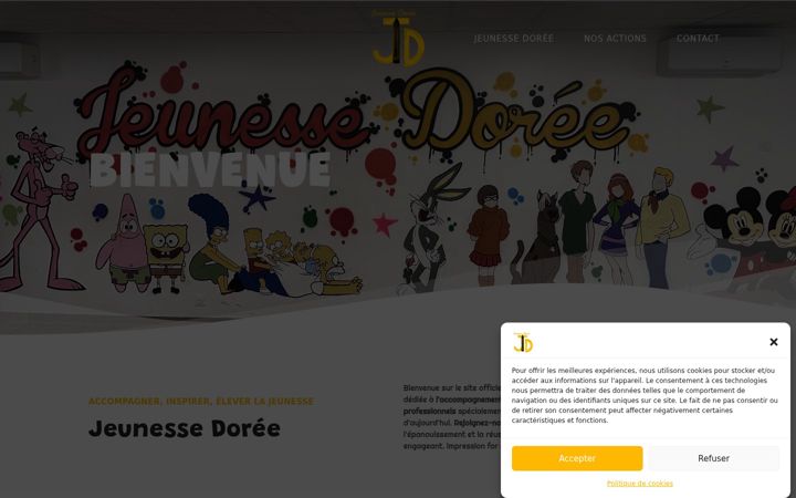 Screenshot of jeunessedoreemoulinneuf.com