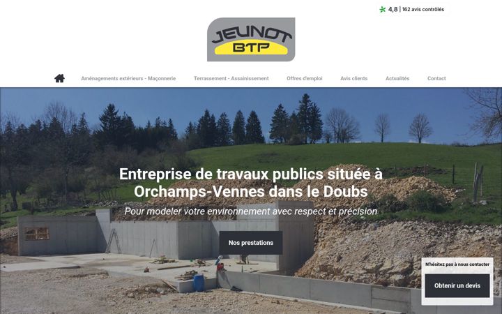 Screenshot of jeunot-btp.com