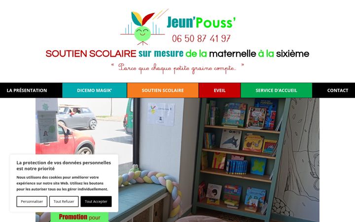 Screenshot of jeunpouss.fr