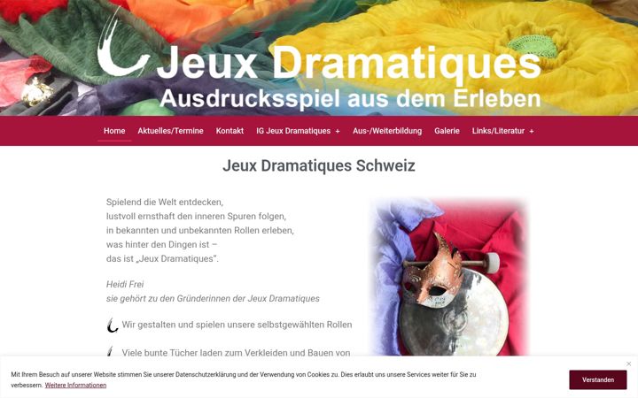 Screenshot of jeux-dramatiques.ch