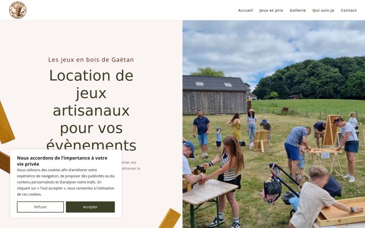 Screenshot of jeux-en-bois.be
