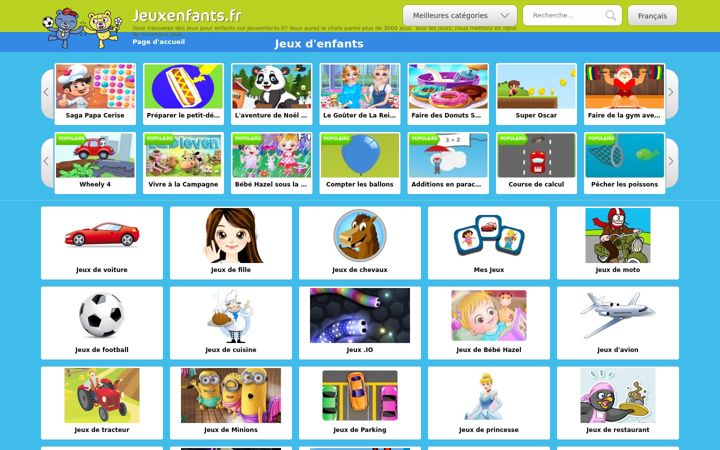 Screenshot of jeuxenfants.fr