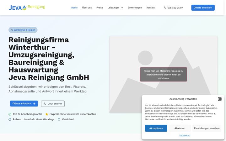 Screenshot of jeva.ch