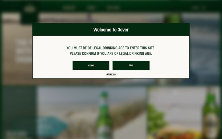 Screenshot of jever-beer.com
