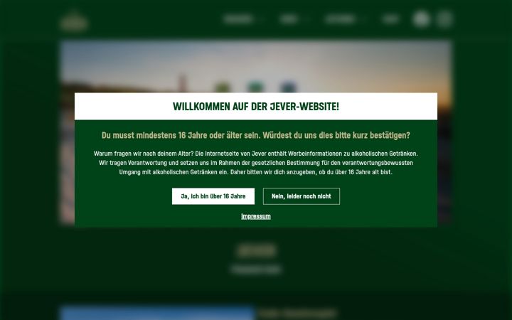 Screenshot of jever.de