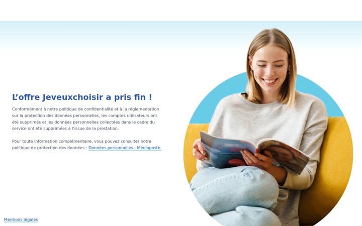 Screenshot of jeveuxchoisir.fr