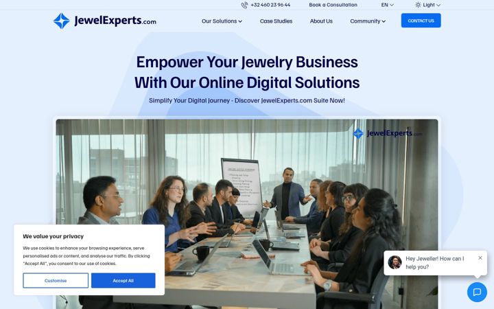 Screenshot of jewelexperts.com