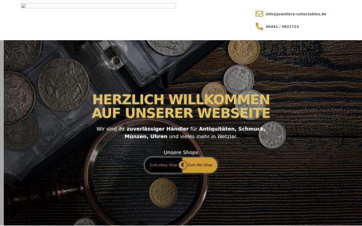 Screenshot of jewellery-collectables.de