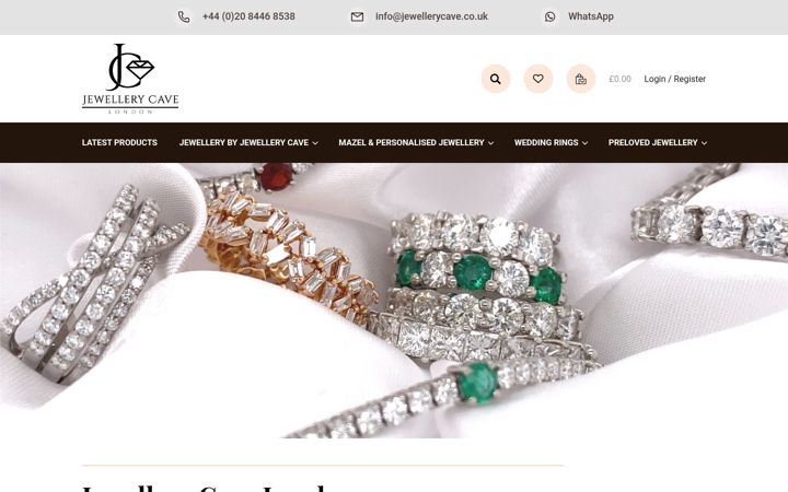 Screenshot of jewellerycave.co.uk