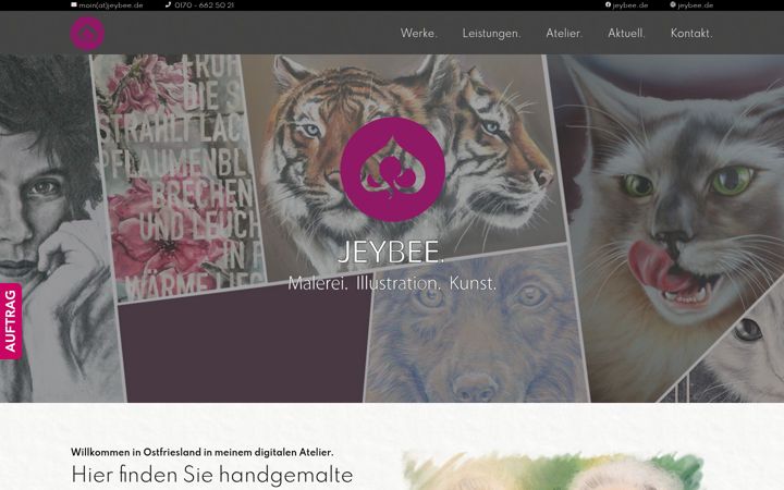 Screenshot of jeybee.de