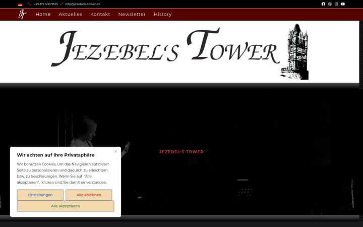 Screenshot of jezebels-tower.de