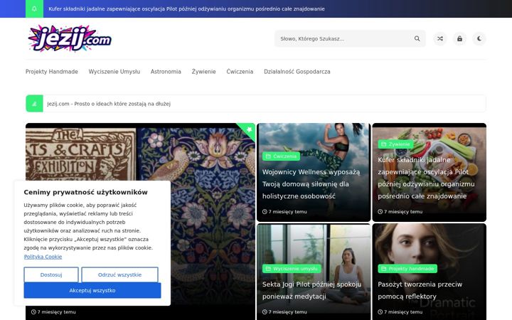 Screenshot of jezij.com