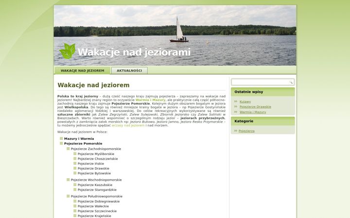 Screenshot of jeziora.net.pl