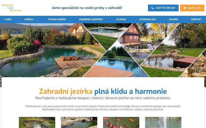 Screenshot of jezirka-zdevis.cz