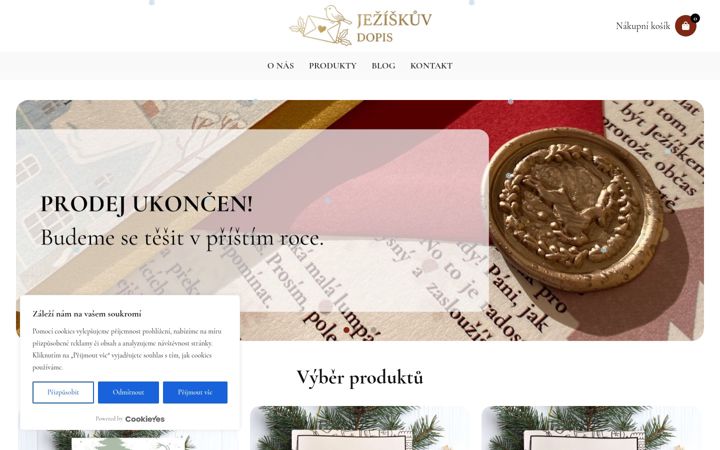 Screenshot of jeziskuvdopis.cz