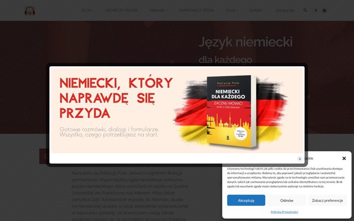 Screenshot of jezykniemiecki-dlakazdego.edu.pl