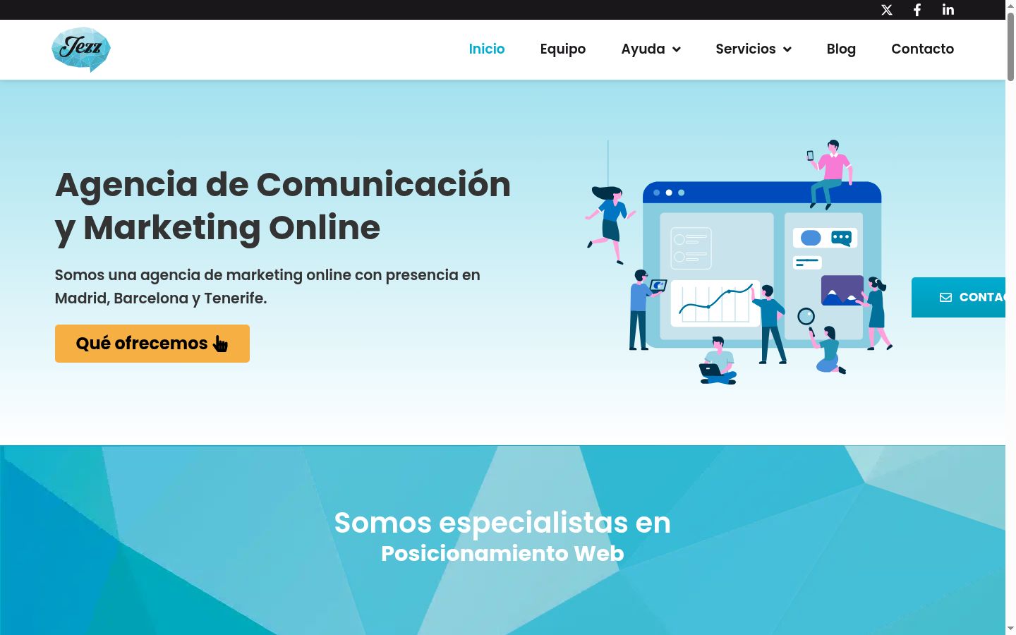 Captura de ecrã do banner de consentimento apresentado antes de qualquer interação