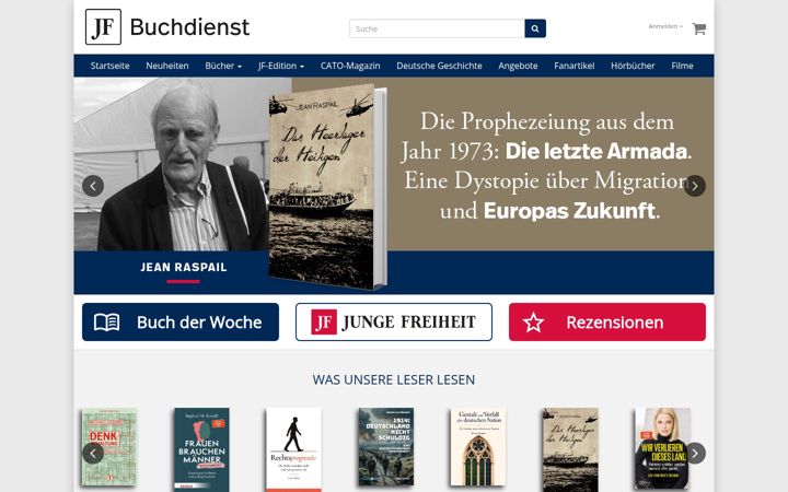 Screenshot of jf-buchdienst.de