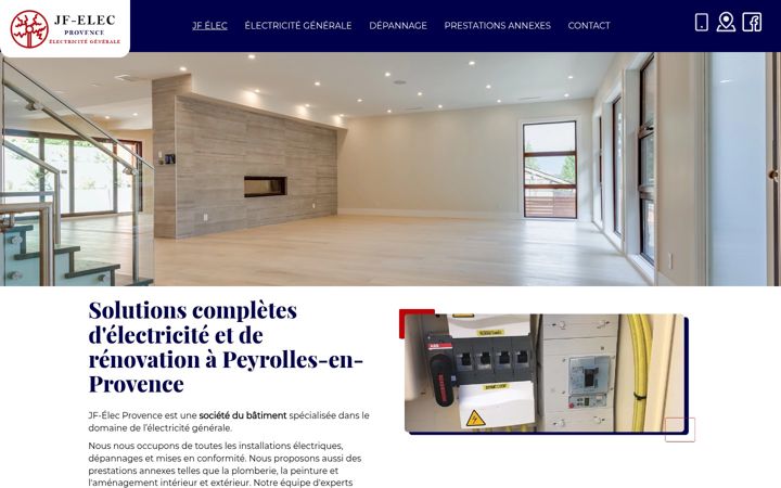 Screenshot of jf-elec-provence.fr