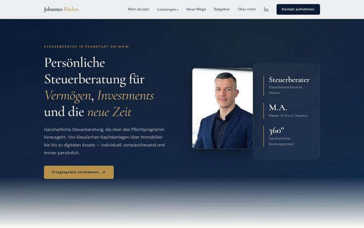 Screenshot of jf-steuerberater.de