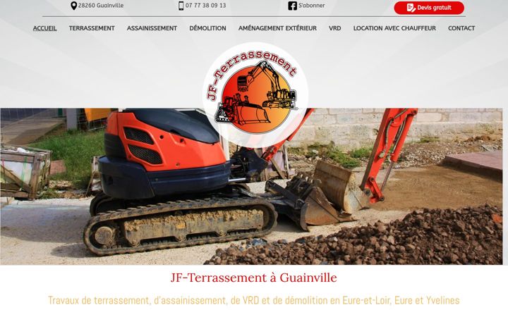 Screenshot of jf-terrassement28.fr