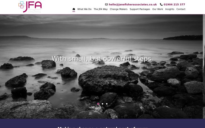 Screenshot of jfamanagementconsultancy.co.uk