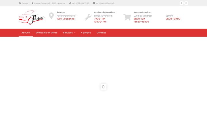 Screenshot of jfauto.ch