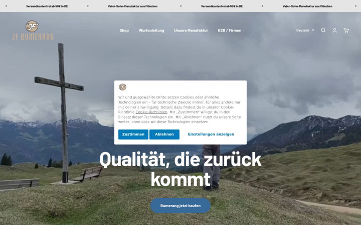 Screenshot of jfbumerang.de