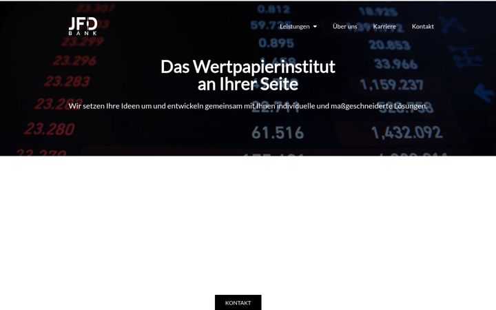 Screenshot of jfdbank.de