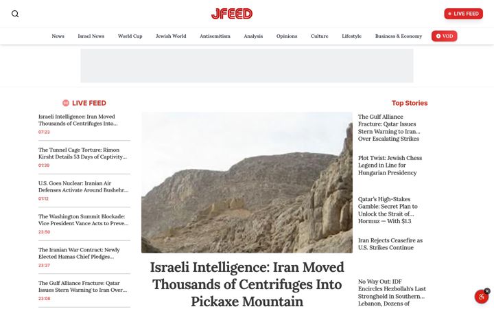 Screenshot of jfeed.com