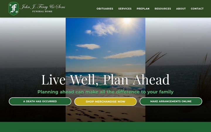Screenshot of jferryfh.com