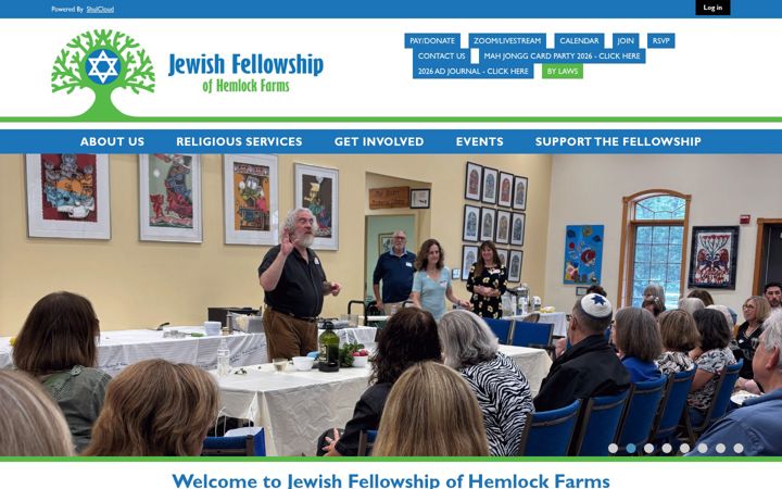 Screenshot of jfhf.org