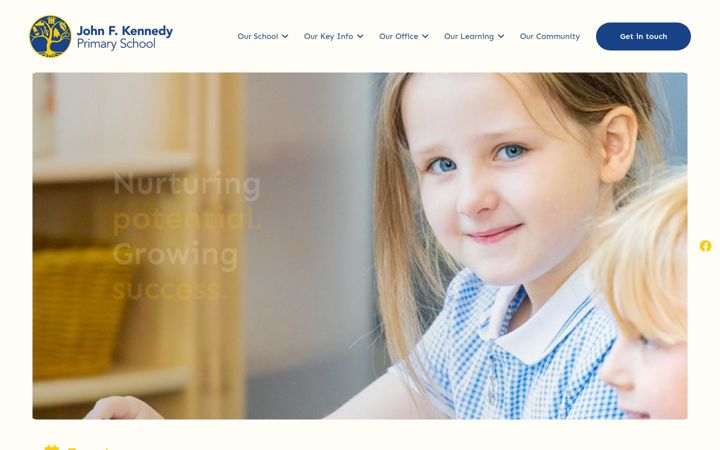 Screenshot of jfkprimary.co.uk