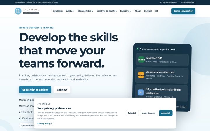 Screenshot of jfl-media.com