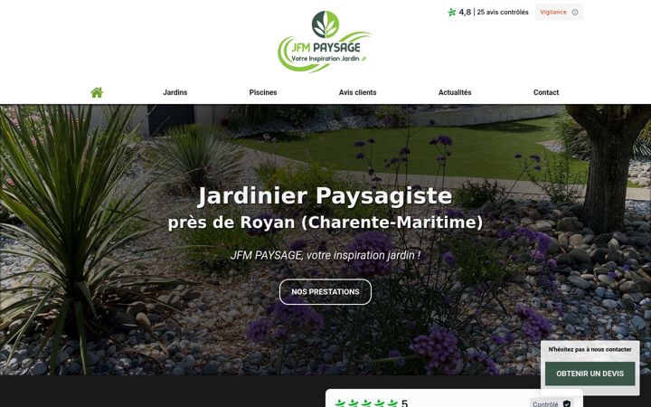 Screenshot of jfmpaysage.fr
