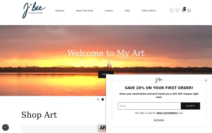 Screenshot of jfolmsbee.com