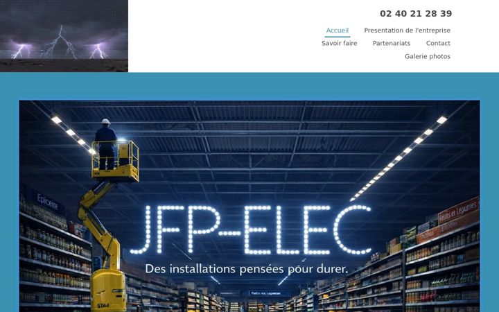 Screenshot of jfp-elec.com