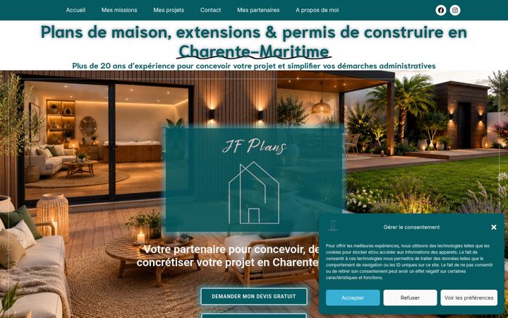 Screenshot of jfplans.fr