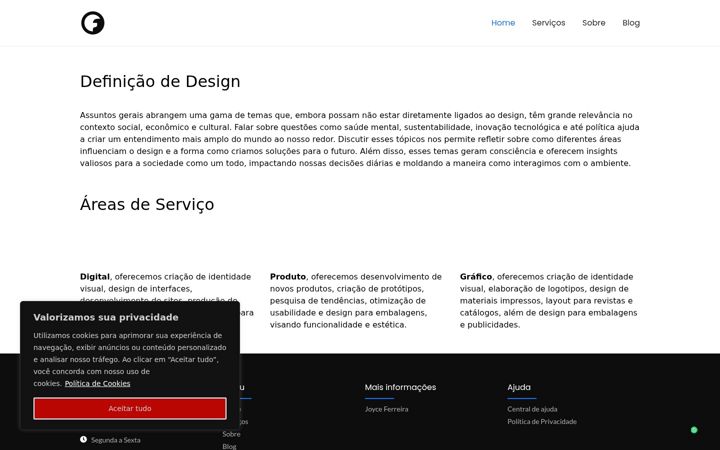 Screenshot of jfprojeta.com.br