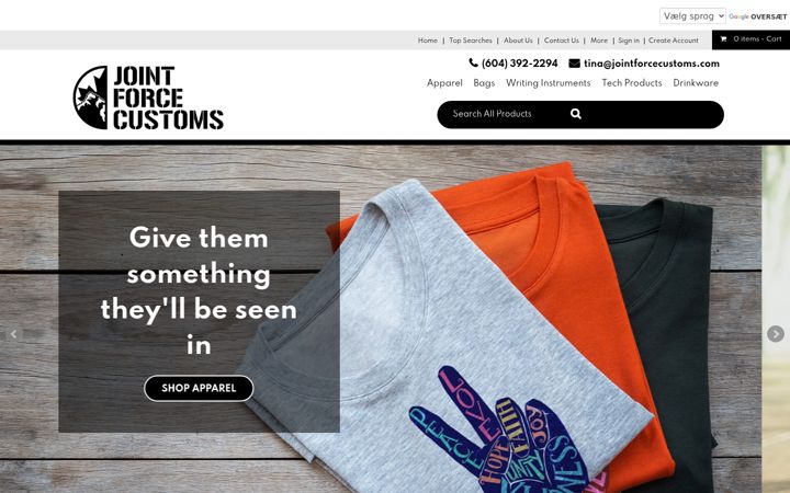 Screenshot of jfpromotional.com
