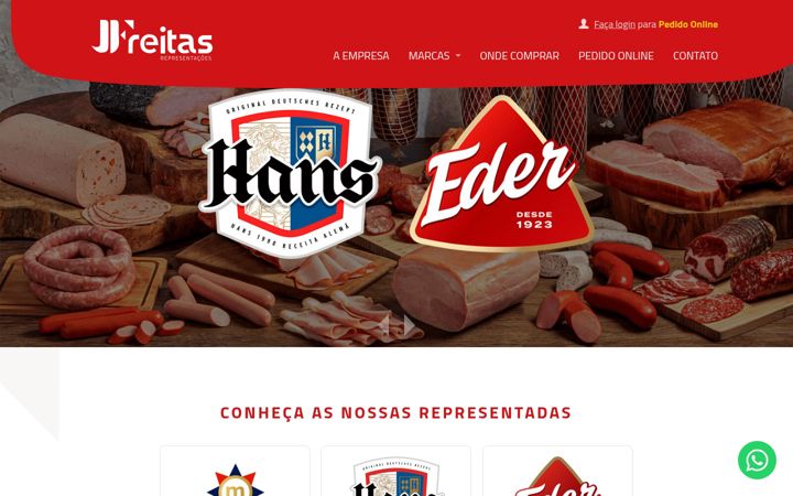Screenshot of jfreitasrepresentacoes.com.br