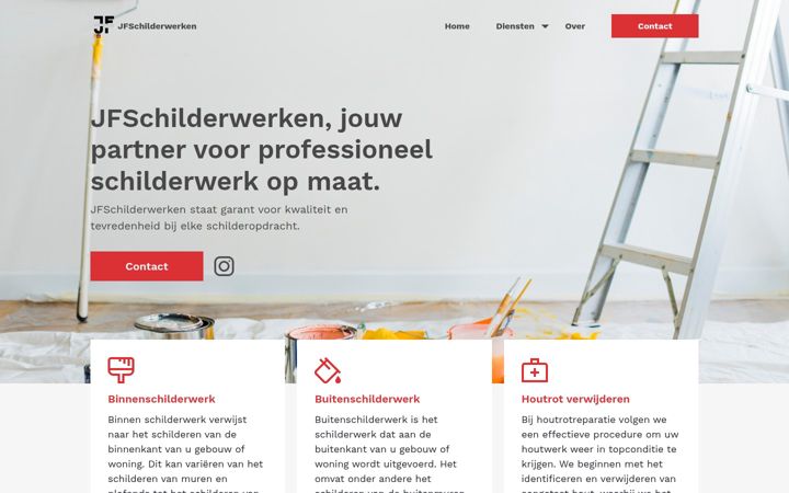 Screenshot of jfschilderwerken.com
